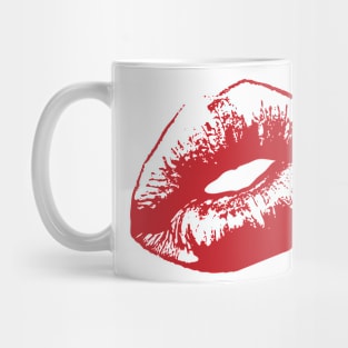 RED LIPS Pop Art Mug